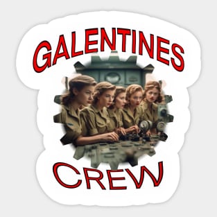 Galentines crew radar girls Sticker